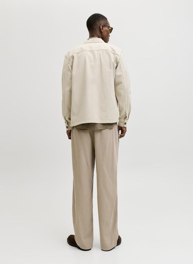 JACK & JONES Bill Andros Linen Blend Jogger Pants - Image 2